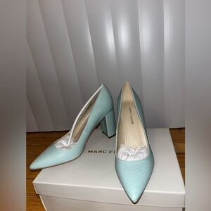 Marc Fisher Vivienne Crocodile Leather Heels